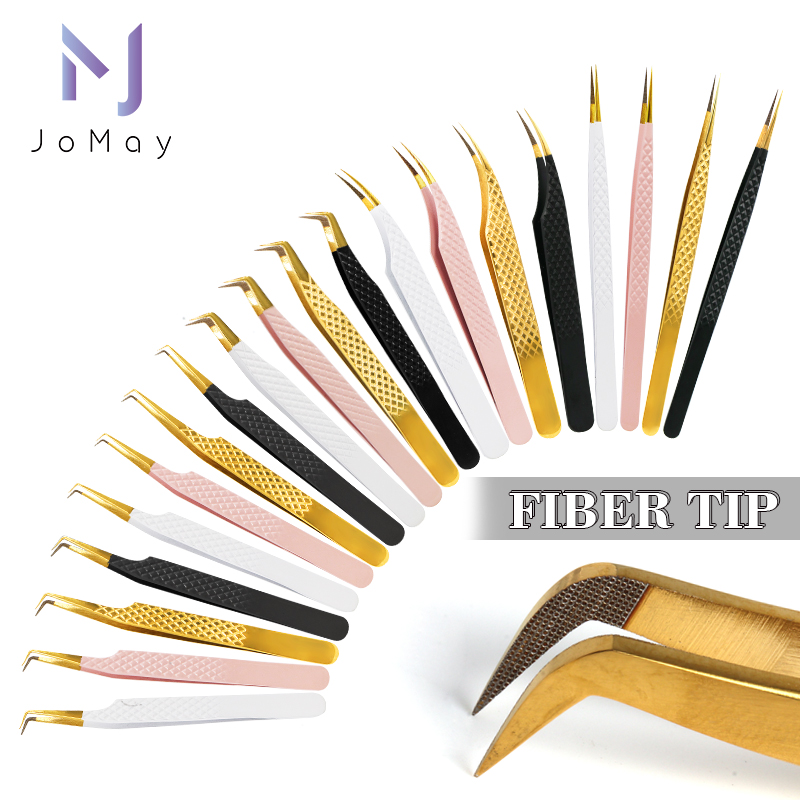 Nail Extension Form - 1pc Fiber Tip Tweezers Stainless Steel
