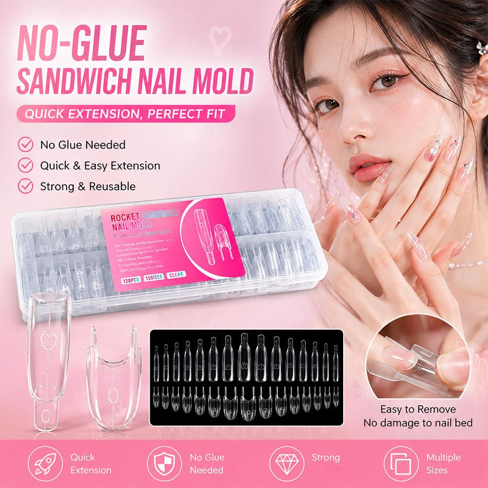 Nail Extension Form - Dual Forms Nail Extension Mold Set