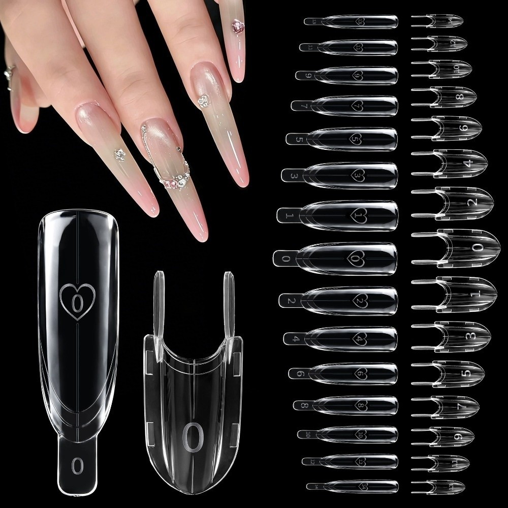 Nail Extension Form - 120pcs Rocket Shape Sandwich Dual Nail