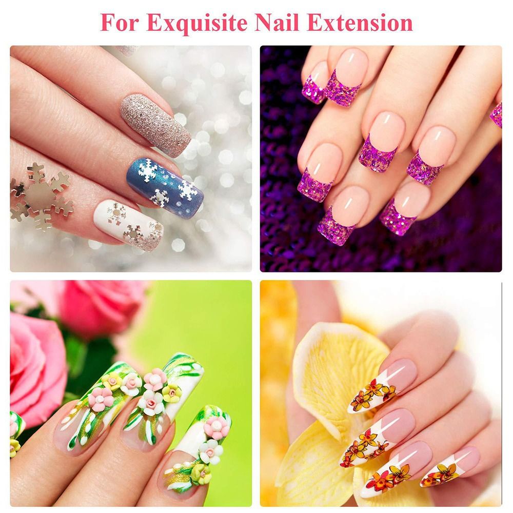 Nail Extension Form - 50Pcs Durable Non-woven Silk Fiberglass Nail