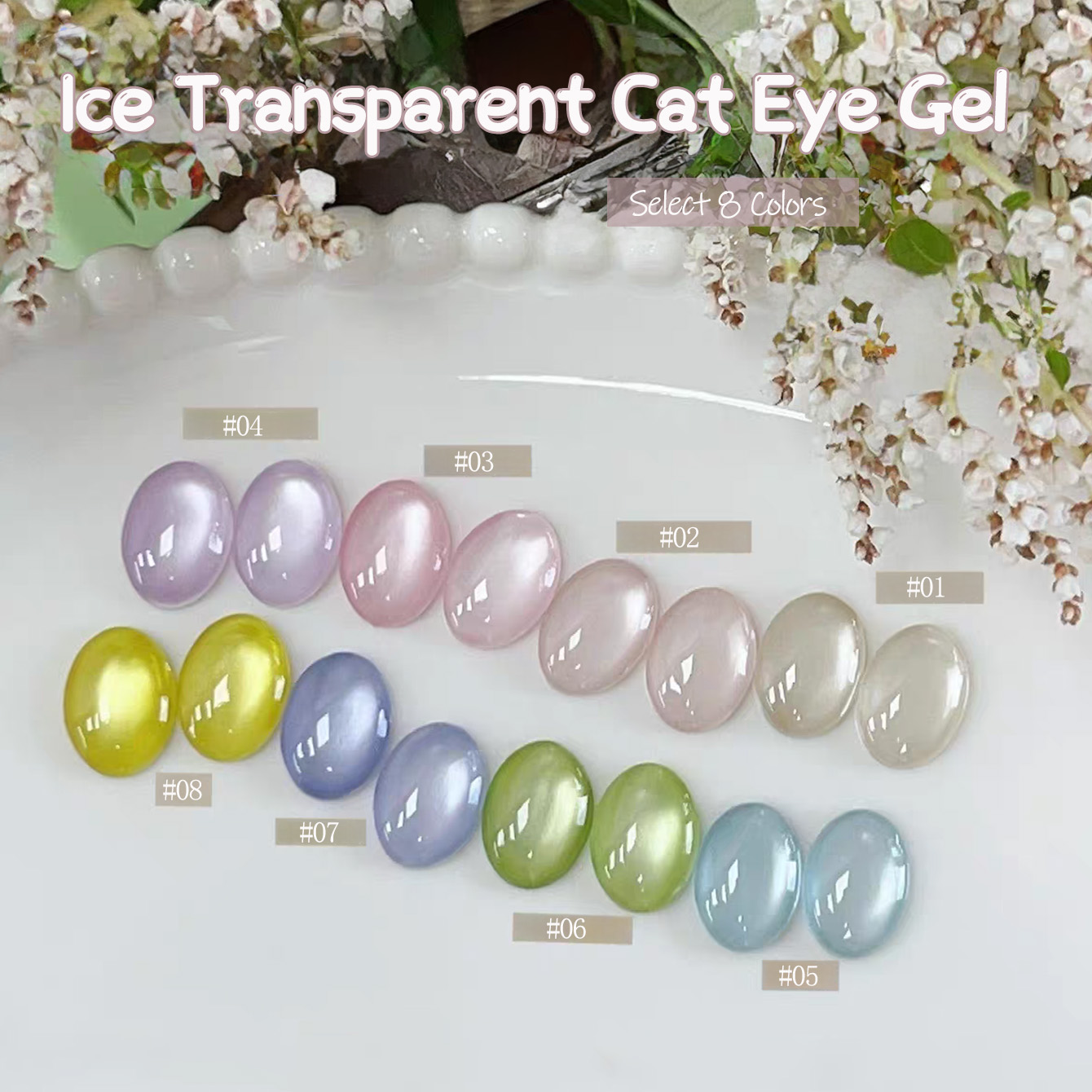 1pcs TC Cloud Forest Pink Cat  - đánh giá và giá Nail Art Cat Eye Pink