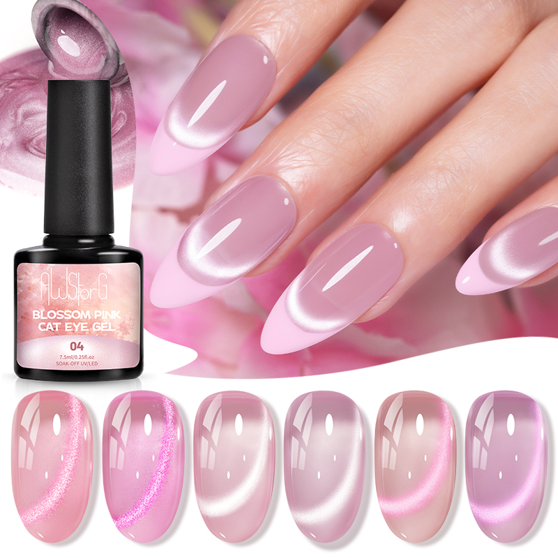AWStorG 7.5ML Flash Pure Lust  - đánh giá và giá Nail Art Cat Eye Pink