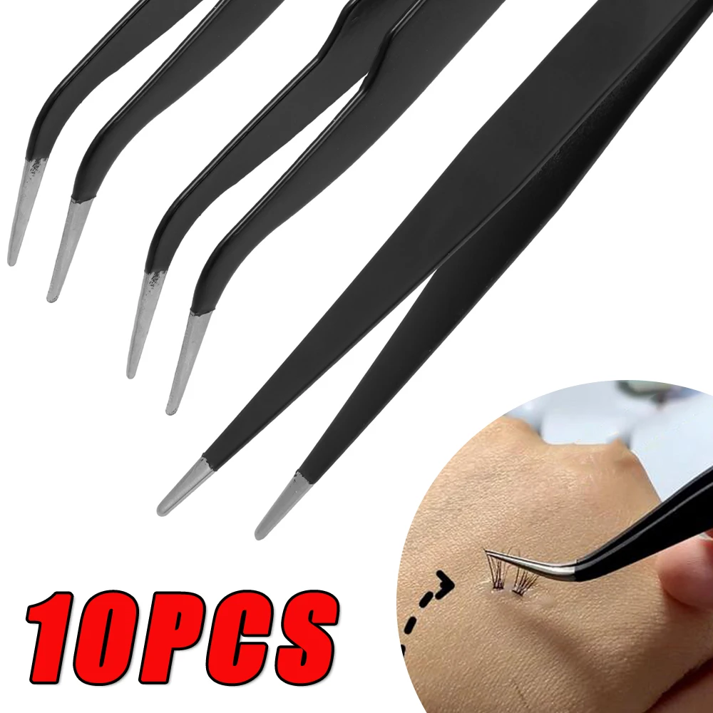 10PCS Curved Tip Eyelash Exten - đánh giá và giá Nail Extension Form