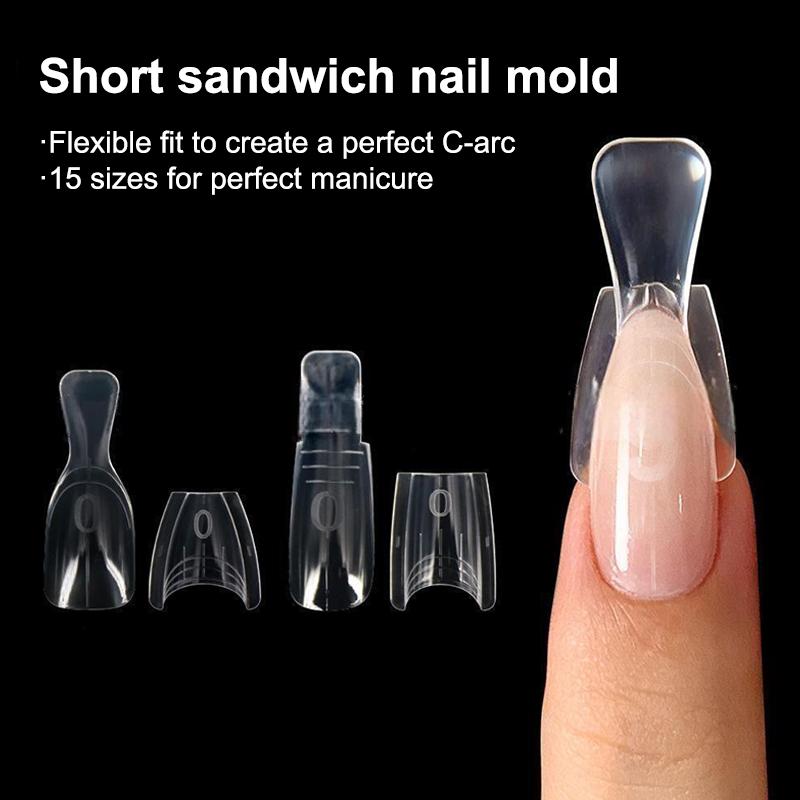 60pcs/box Coffin Dual Nail For - đánh giá và giá Nail Art Ombre