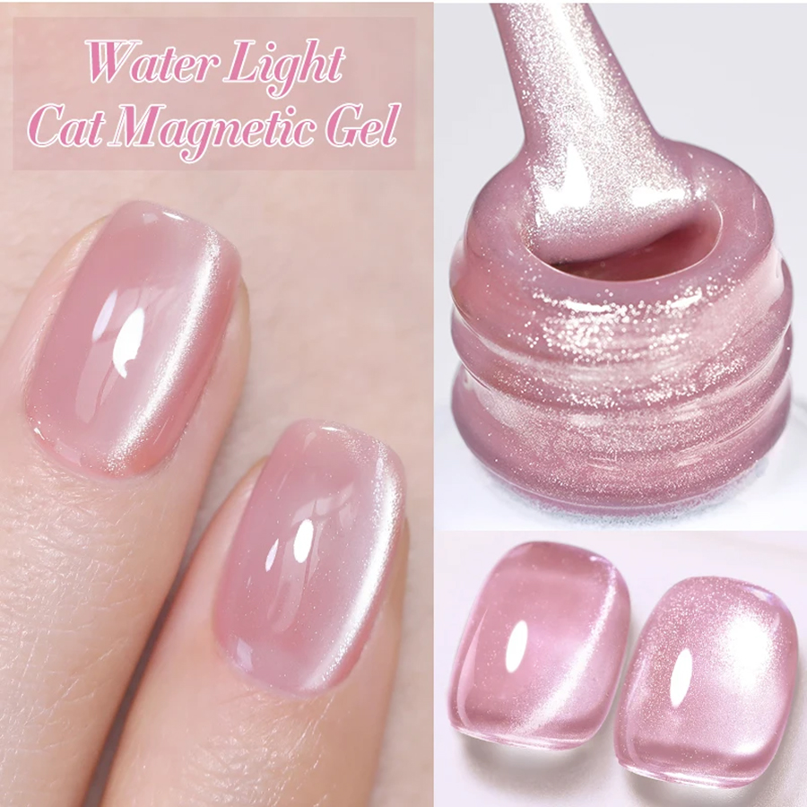 TC 1Pcs Summer New Pink Peach  - đánh giá và giá Nail Art Cat Eye Pink