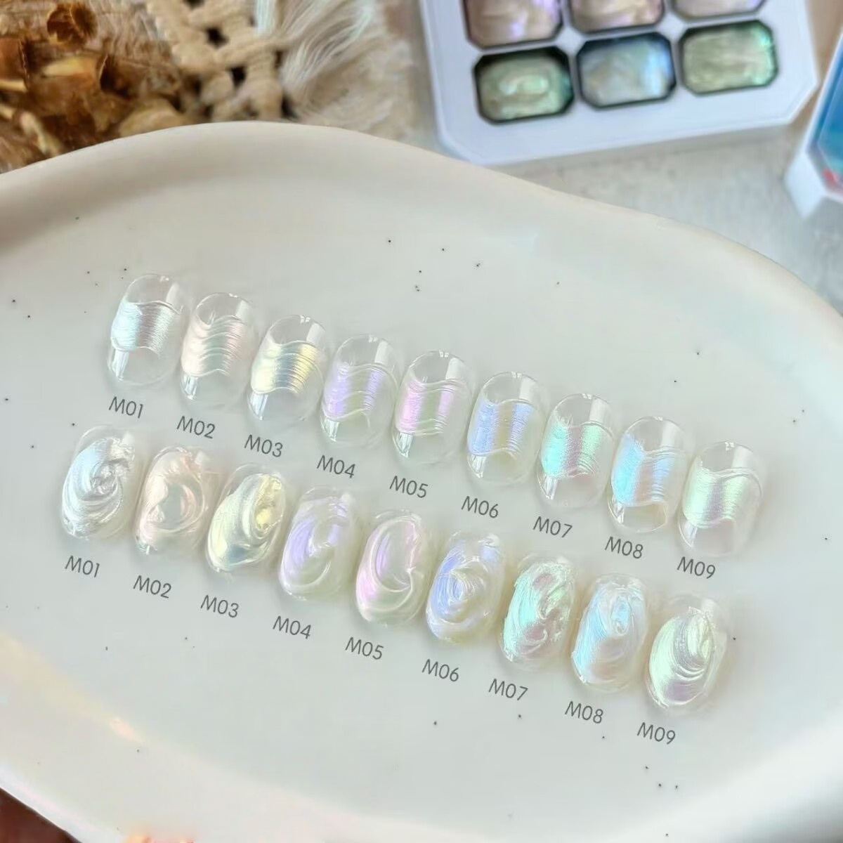 1pc 9-color new popular pattin - đánh giá và giá Nail Art Ombre