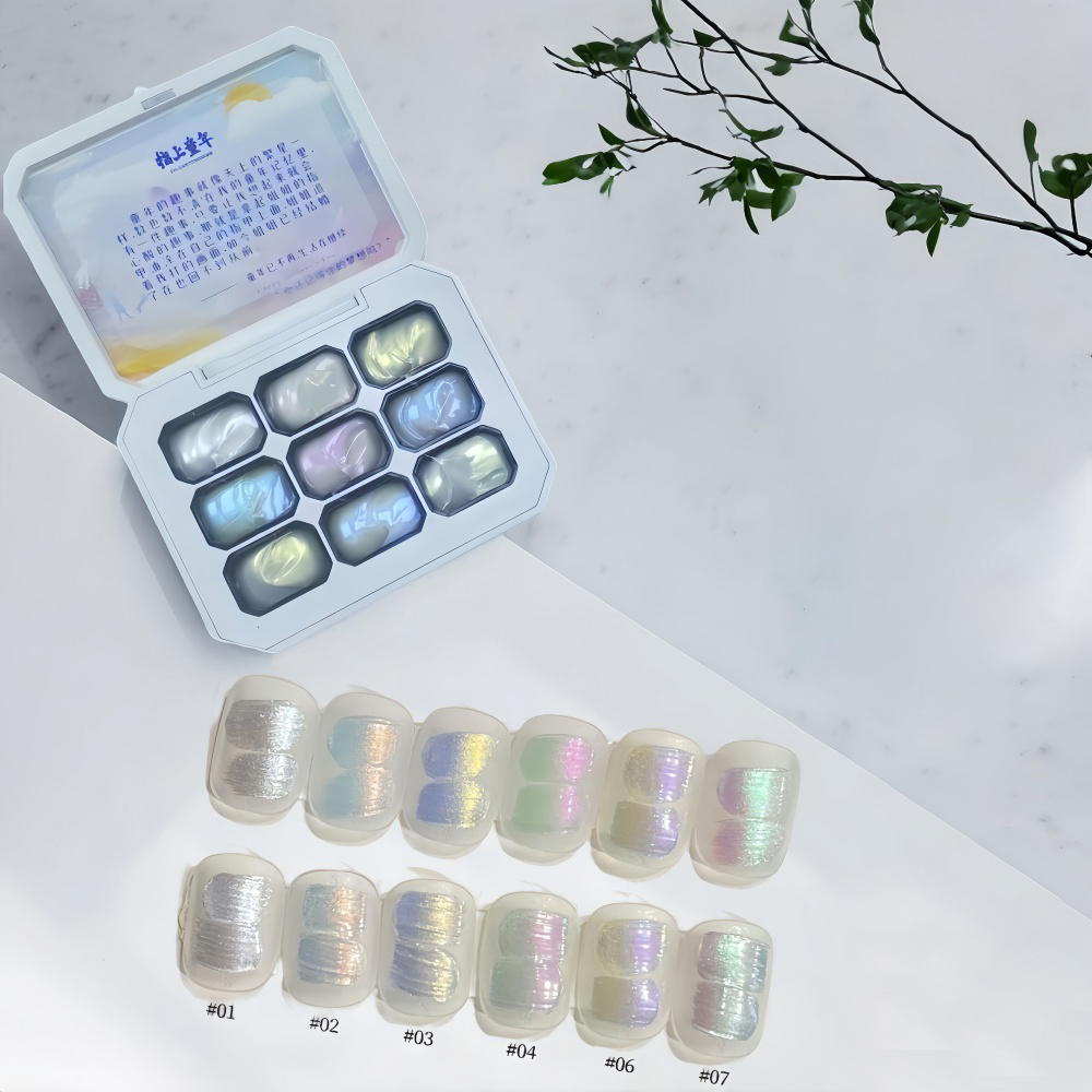 1pc 9-color new popular pattin - đánh giá và giá Nail Art Ombre