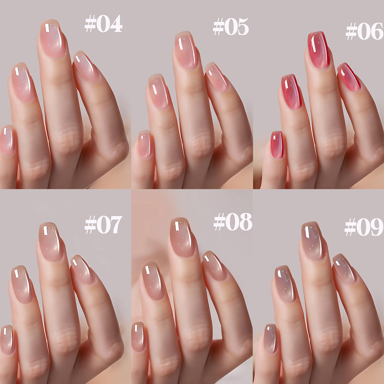 SHAKA 1-12pcs Summer Popular I - đánh giá và giá Nail Art Cat Eye Pink