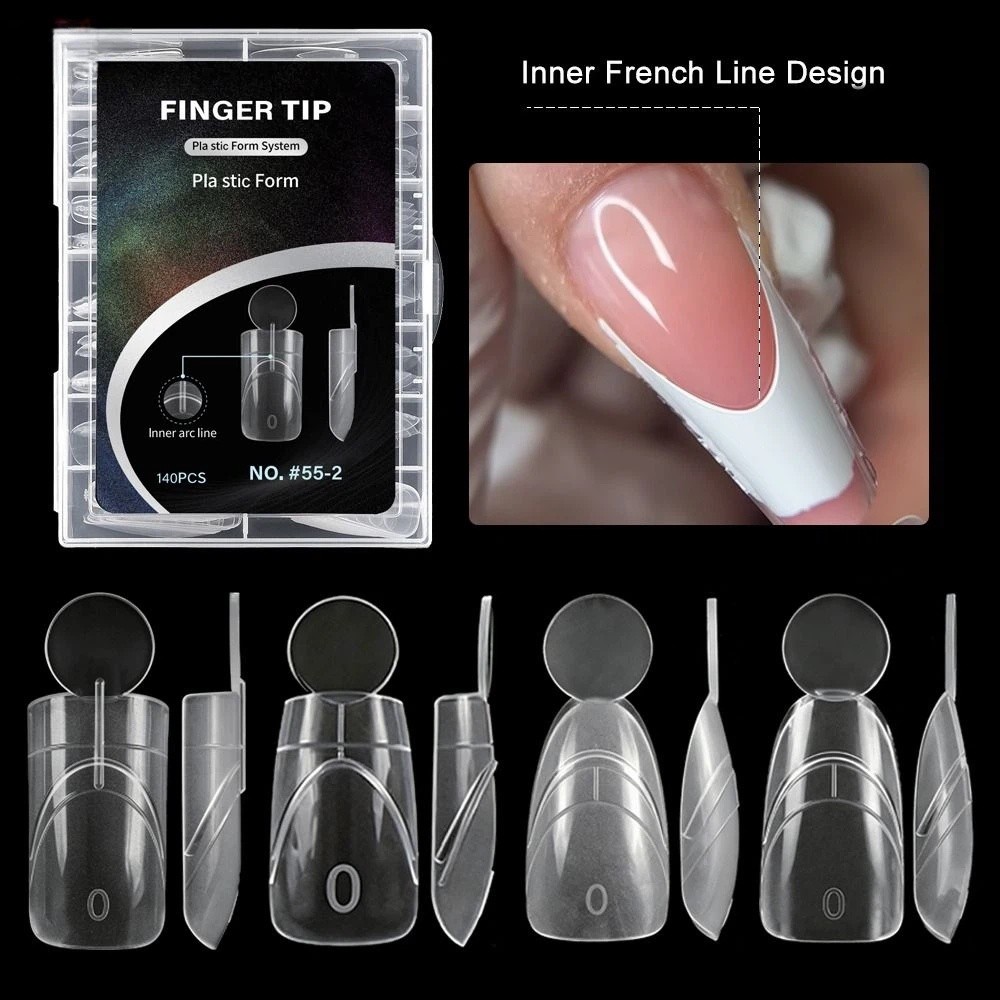 140PCS Matte Surface French Na - đánh giá và giá Nail Extension Form