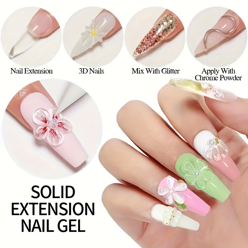 100g Clear Non-Stick Hand Exte - đánh giá và giá Nail Art Ombre