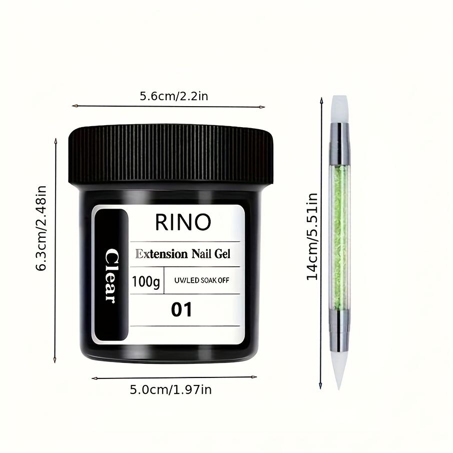 100g Clear Non-Stick Hand Exte - đánh giá và giá Nail Art Ombre