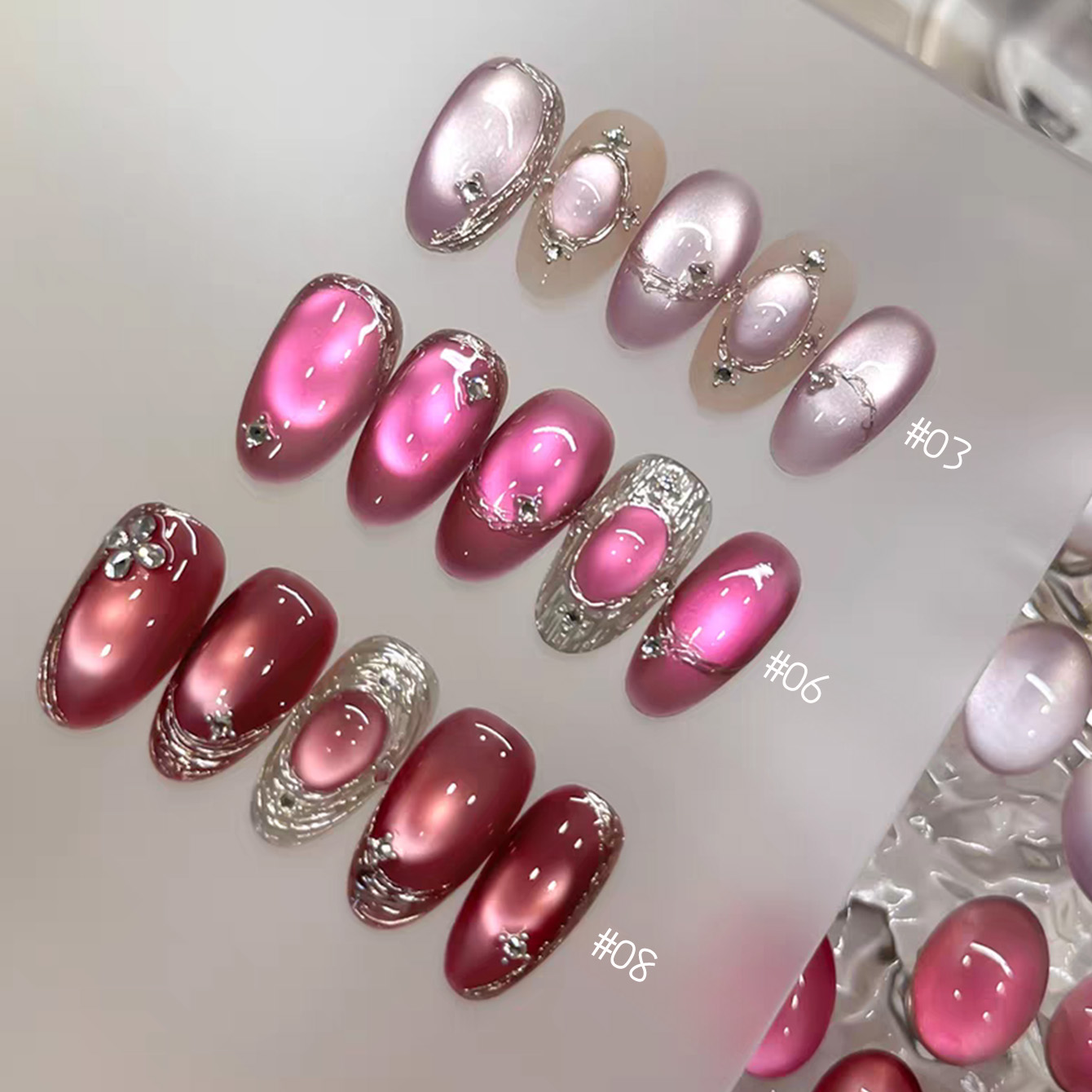 1pcs TC 2026 Summer Popular Ic - đánh giá và giá Nail Art Cat Eye Pink
