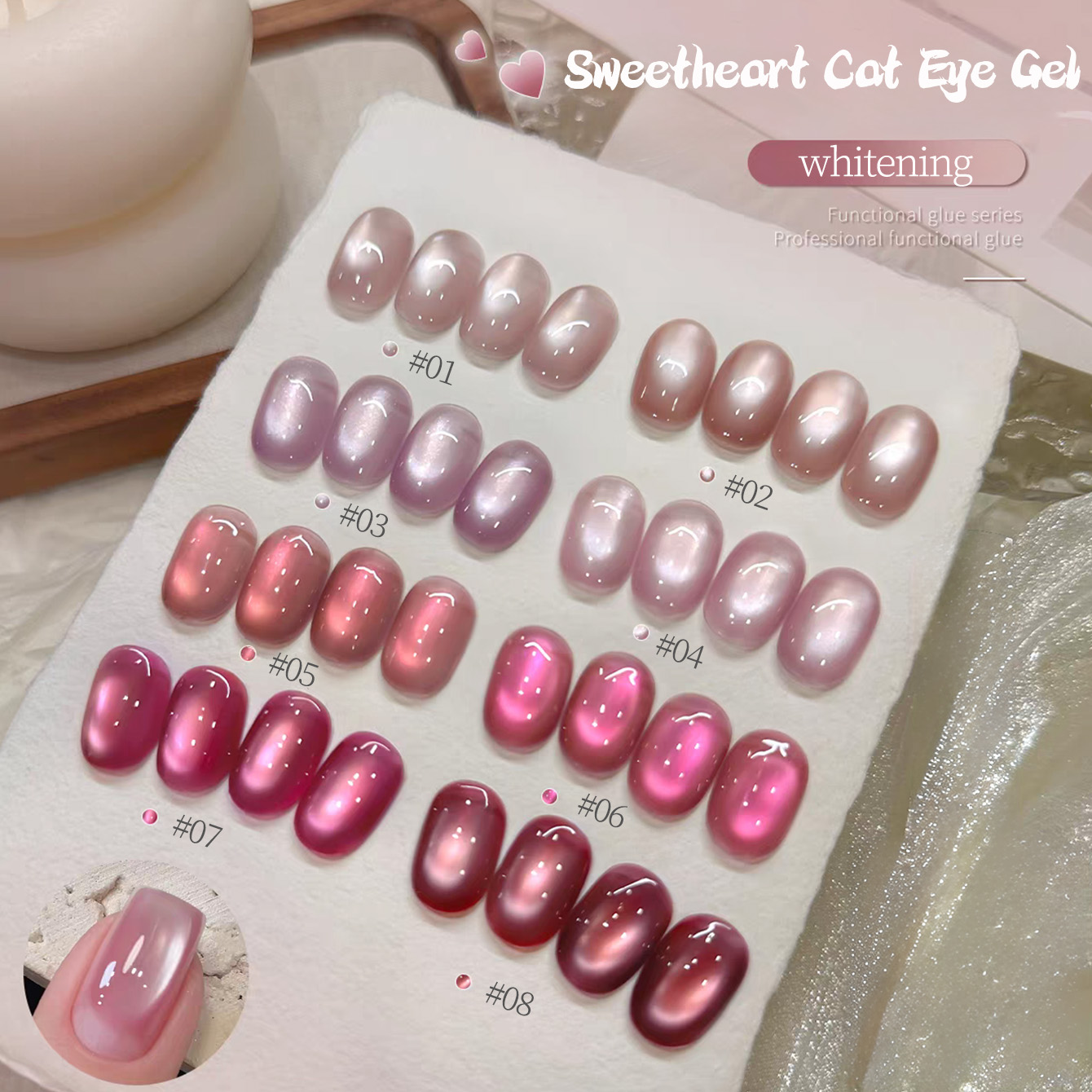 1pcs TC 2026 Summer Popular Ic - đánh giá và giá Nail Art Cat Eye Pink