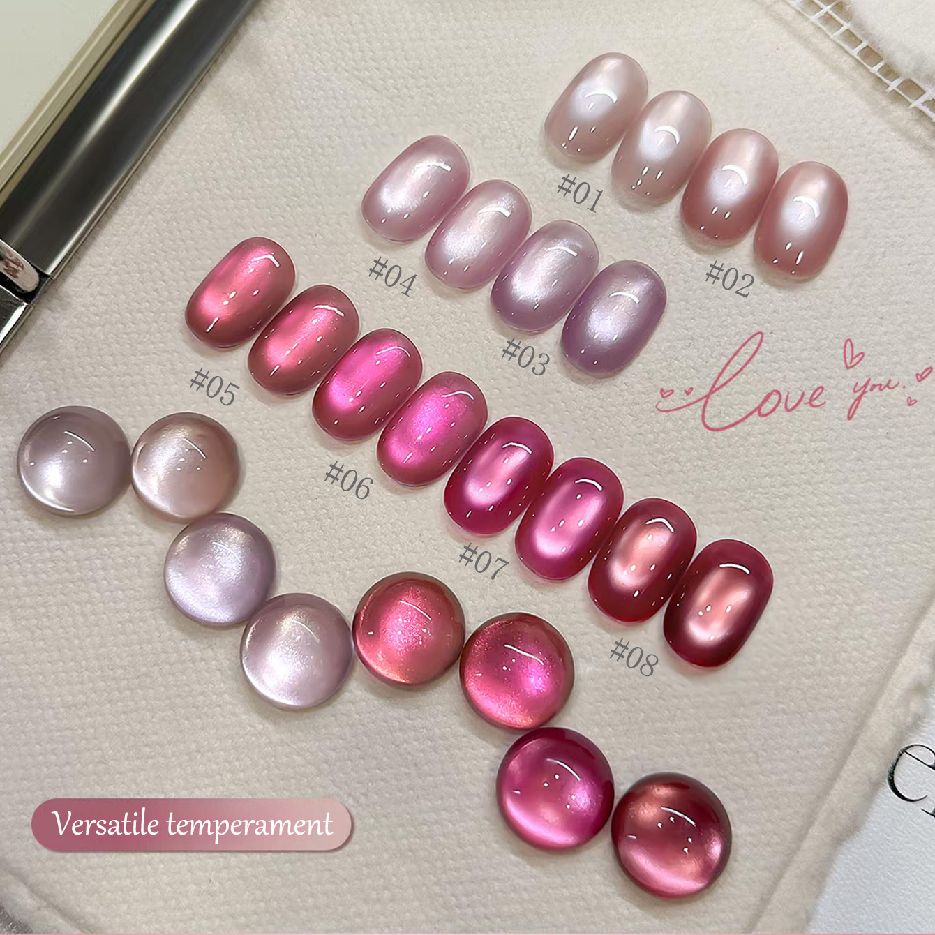 1pcs TC 2026 Summer Popular Ic - đánh giá và giá Nail Art Cat Eye Pink
