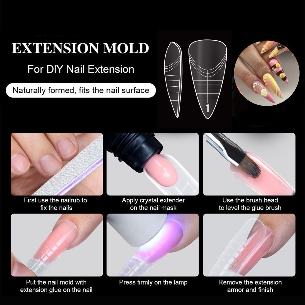 140PCS 14 Sizes French Nail Du - đánh giá và giá Nail Extension Form