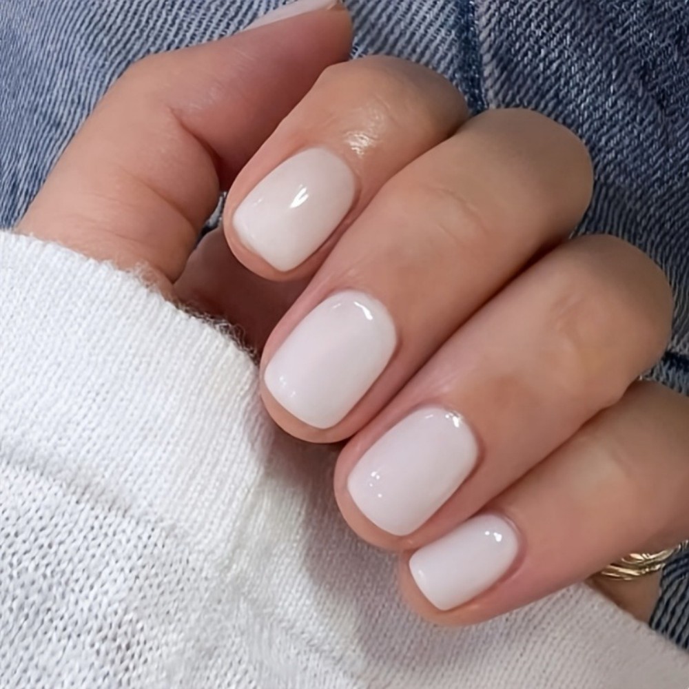 24PCS Milky White Press on Nai - đánh giá và giá Nail Art Ombre